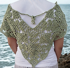 Mint yeşili yaprak motif bluz